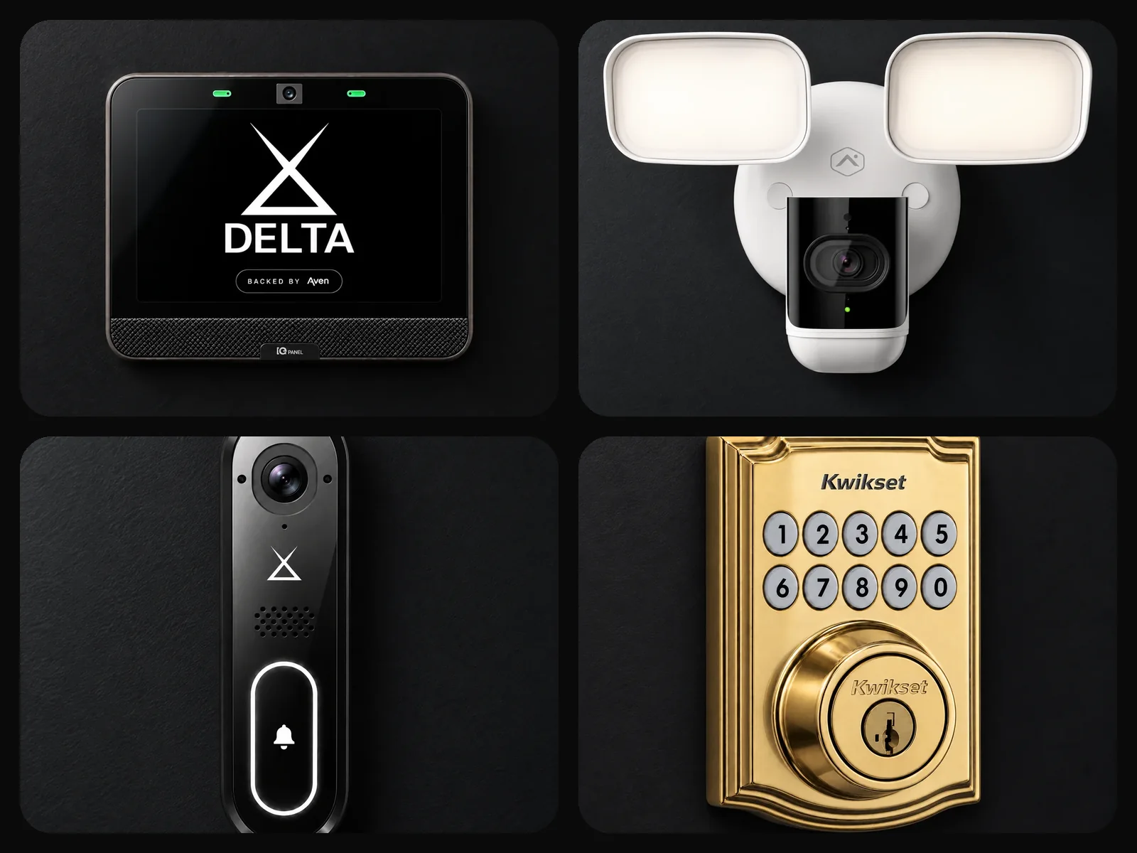 Delta smart home security devices