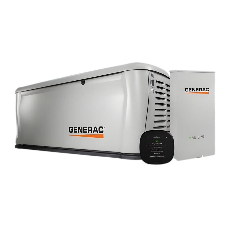 Generac home standby generator with transfer switch